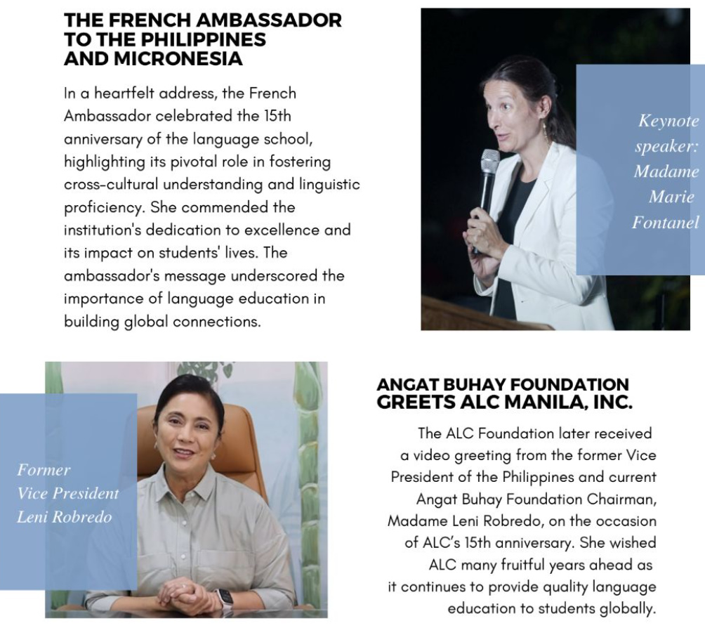 The special edition of our newsletter is about Assumption Language College – ALC’s